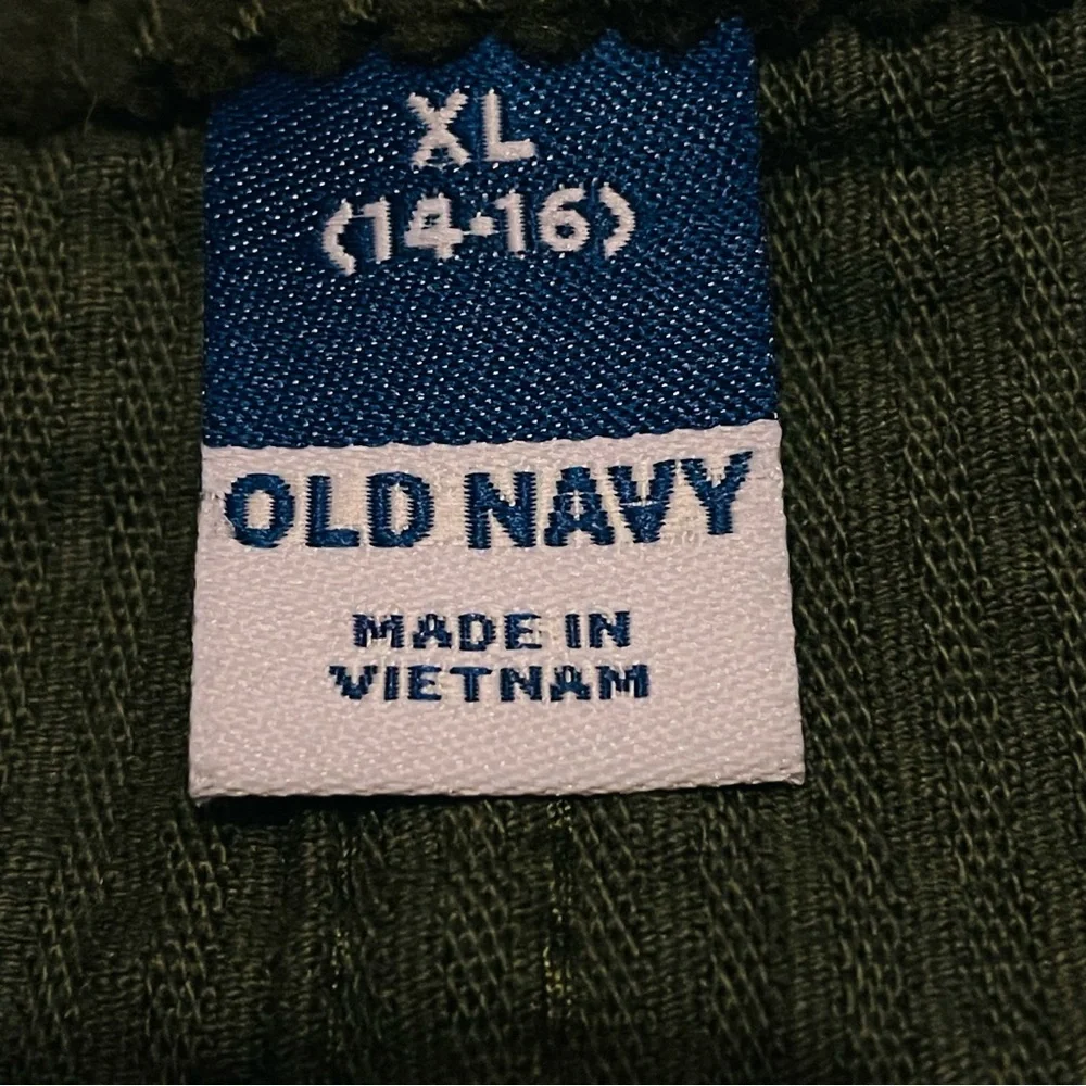 NWT Old Navy Corduroy Button-Front Mini Skirt in Dark Green Girls Size L(14 -16)